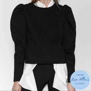 Zara Balloon Sleeve Sweatshirt 